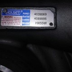 Holset HX55W 4039069 P1605096287 Kawasaki zet 95